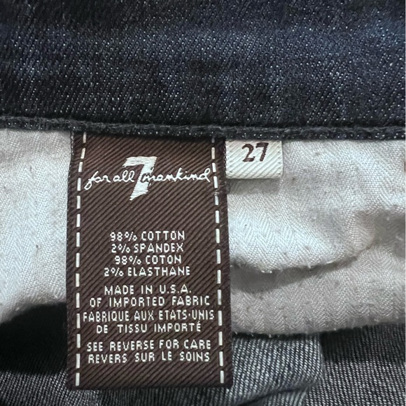 7 for All Mankind DOJO Jeans Women’s Size 27 Dark Wash Flare Leg U115B380S - Picture 5 of 9